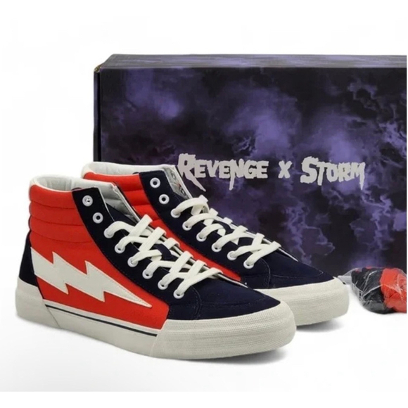 Revenge x Storm Sneakers, Red Navy, Size 10